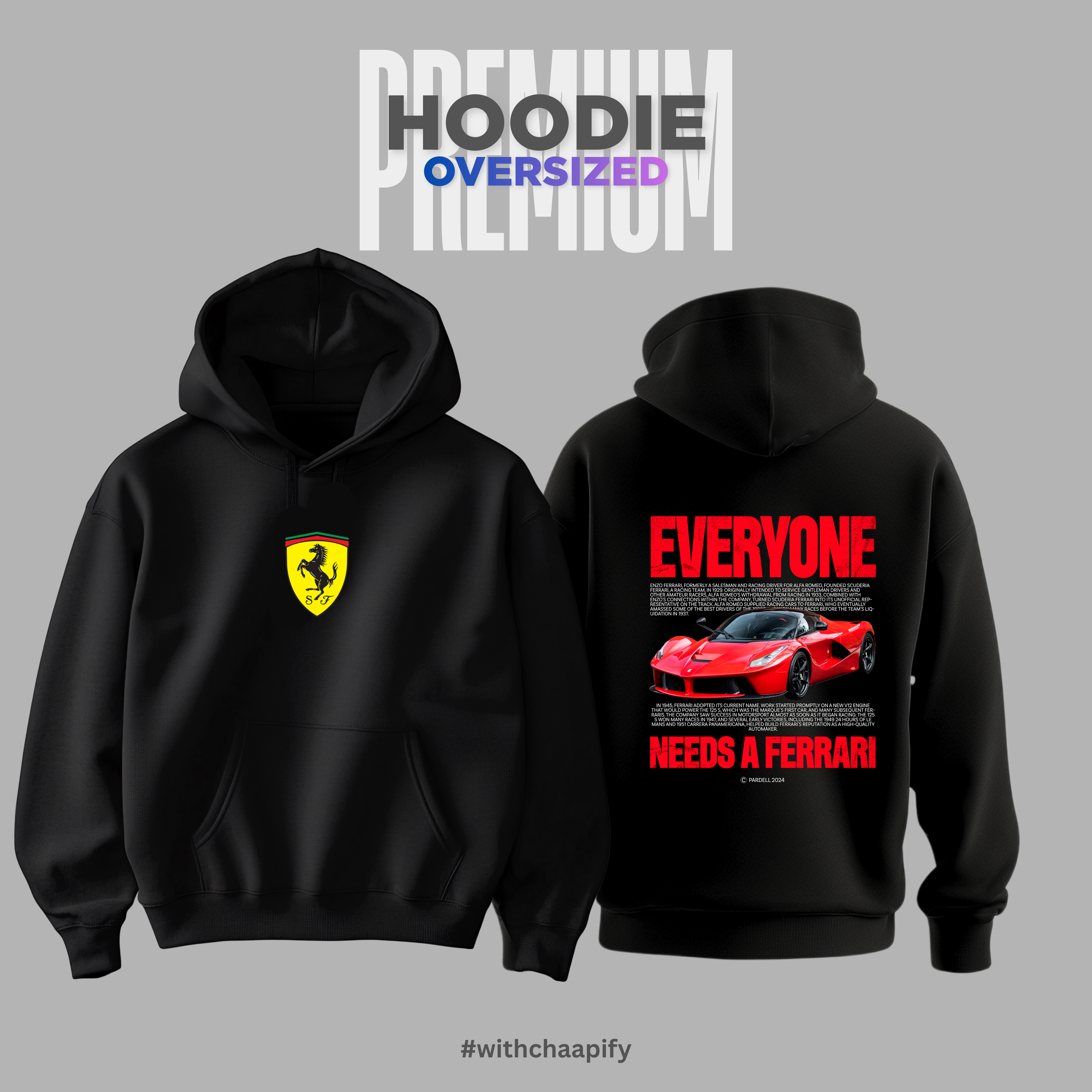 Premium Ferrari 450 GSM Hoodie